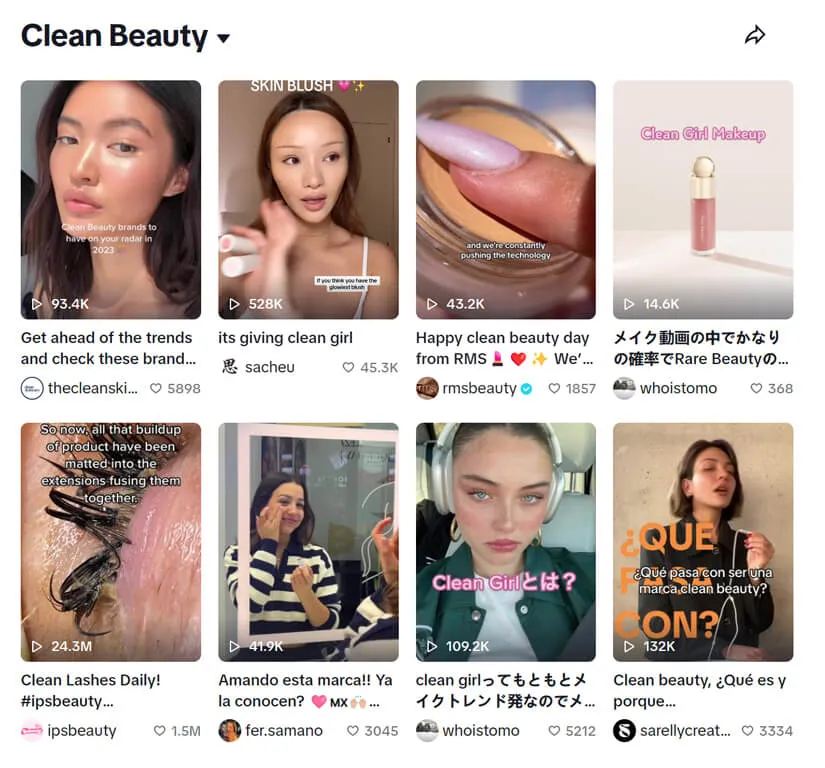 Beauty in trend discount